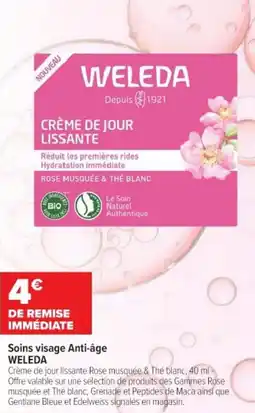 Cora x Carrefour Soins visage anti âge weleda offre