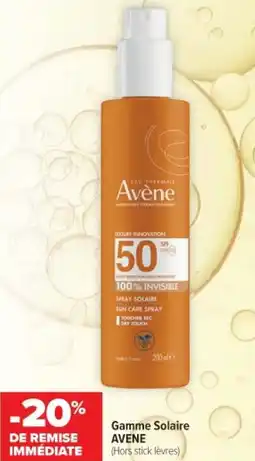 Cora x Carrefour Gamme solaire avene offre