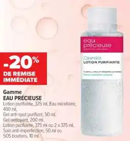 Cora x Carrefour Gamme eau précieuse offre
