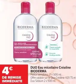 Cora x Carrefour Duo eau micellaire créaline bioderma offre