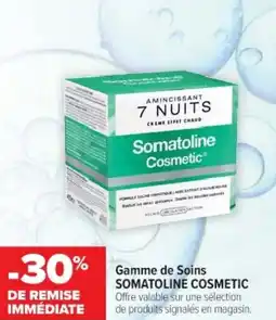 Cora x Carrefour Gamme de soins somatoline cosmetic offre