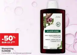 Cora x Carrefour Shampooing klorane offre