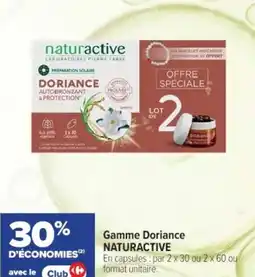 Cora x Carrefour Gamme doriance naturactive offre