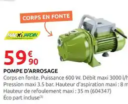 Rural Master Pompe d'arrosage offre