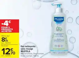 Cora x Carrefour Eau nettoyante sans rinçage mustela offre