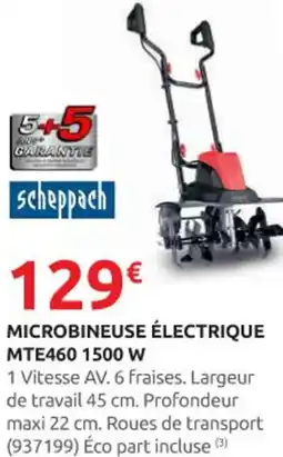 Rural Master SCHEPPACH Microbineuse électrique mte460 1500 w offre