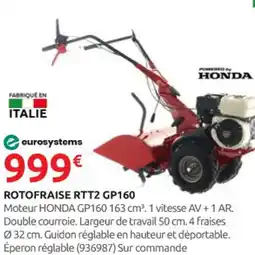 Rural Master Rotofraise rtt2 gp160 offre
