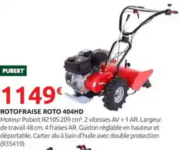 Rural Master PUBERT Rotofraise roto 404hd offre