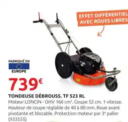 Rural Master TEMVER Tondeuse débrouss. tf 523 rl offre