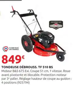 Rural Master TEMVER Tondeuse débrouss. tf 510 bs offre