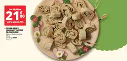Auchan 30 mini wraps saumon et tartare de concombre offre