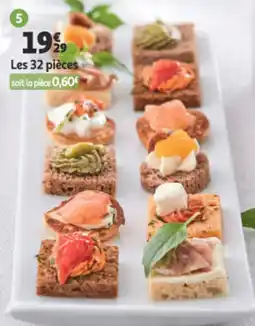 Auchan 32 canapés traiteur offre