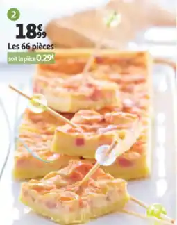 Auchan Quiche lorraine cocktail 66 toasts offre