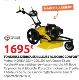 Rural Master Tondeuse débroussailleuse rl2008hc confort offre