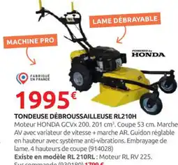 Rural Master Tondeuse débroussailleuse rl210h offre