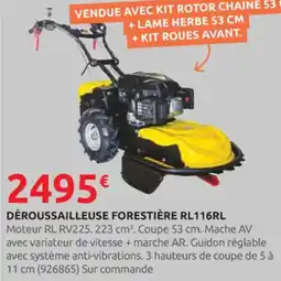 Rural Master Déroussailleuse forestière rl116rl offre