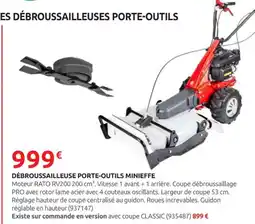 Rural Master Débroussailleuse porte-outils minieffe offre