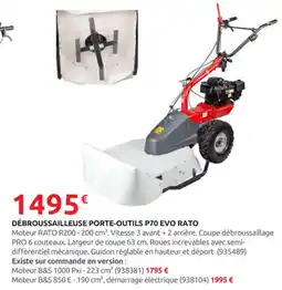 Rural Master Débroussailleuse porte-outils p70 evo rato offre