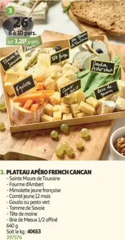 Auchan Plateau apéro french cancan offre