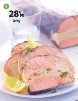 Auchan Saumon entier aux petits légumes offre