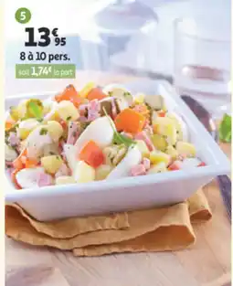 Auchan Salade piémontaise au jambon offre