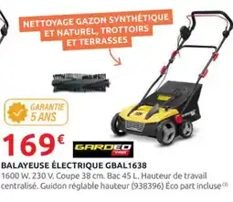 Rural Master GARDEO Balayeuse électrique gbal1638 offre