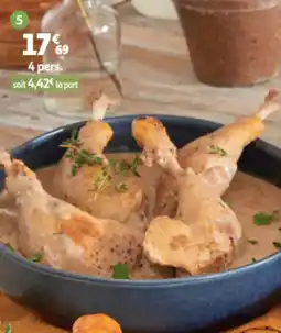 Auchan Cuisses de canard aux cèpes offre
