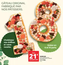 Auchan Number cake offre