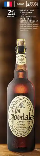 Intermarché Hyper Bière blonde la goudale offre