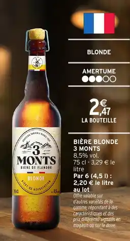 Intermarché Hyper Bière blonde 3 monts offre