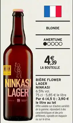 Intermarché Hyper Bière flower lager ninkasi offre