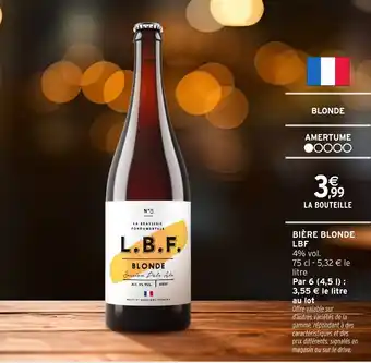 Intermarché Hyper Bière blonde lbf offre