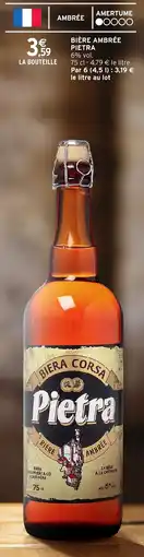 Intermarché Hyper Bière ambrée pietra offre