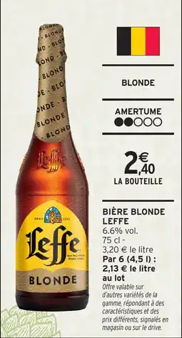 Intermarché Hyper Bière blonde leffe offre