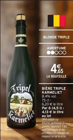 Intermarché Hyper BiÚre triple karmeliet offre