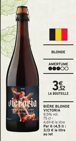 Intermarché Hyper Bière blonde victoria offre