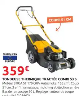 Rural Master Tondeuse thermique tractée combi 53 s offre