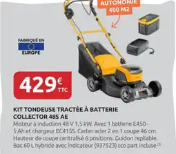 Rural Master Kit tondeuse tractée à batterie collector 48s ae offre