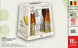 Intermarché Hyper Coffret 4 bières belges triple triple karmeliet offre
