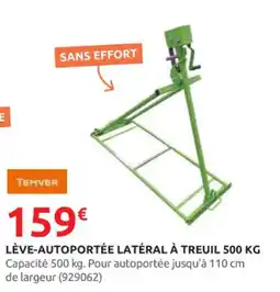 Rural Master TEMVER Lève-autoportée latéral à treuil offre