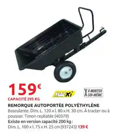 Rural Master Remorque autoportée polyethylène offre