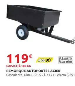 Rural Master Remorque autoportée acier offre