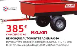 Rural Master MAJAR Remorque autoportée acier ra350 offre