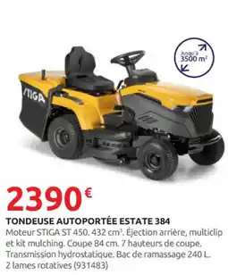 Rural Master STIGA Tondeuse autoportée estate 384 offre