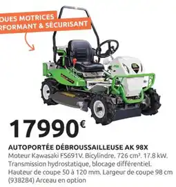 Rural Master Autoportée débroussailleuse ak 98x offre