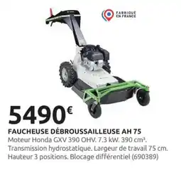 Rural Master Faucheuse débroussailleuse ah 75 offre