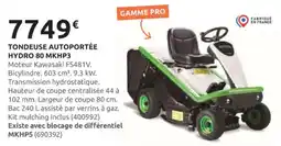 Rural Master Tondeuse autoportée hydro 80 mkhp3 offre