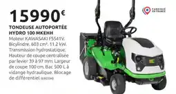 Rural Master Tondeuse autoportée hydro 100 mkehh offre