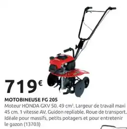 Rural Master HONDA Motobineuse fg 205 offre