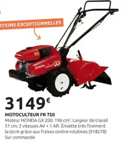 Rural Master Motoculteur fr 750 offre